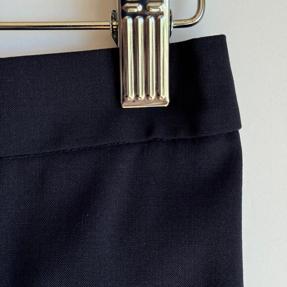 J Crew 365 Italian Wool Office Siren Skirt Sz 00 Navy Blue Professional Career - Picture 9 of 16